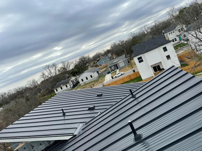 Standing seam metal roof panels with vents for Skylight Repair in Nyack
